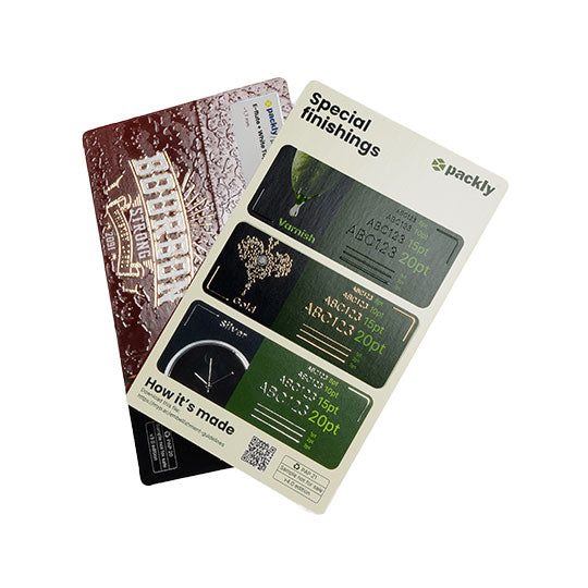 Two cards showcasing special finishes.