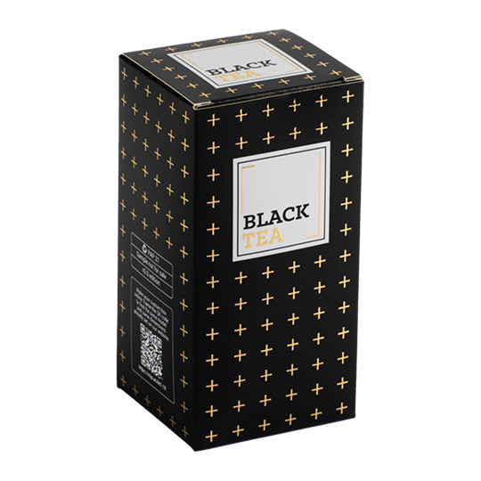 Black box with golden crosses.