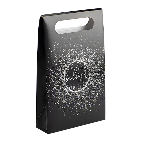 Black and silver sealed bag.